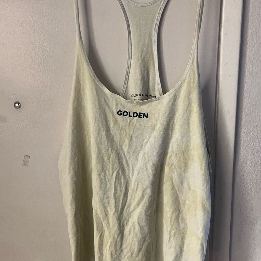 Cream Men's Tank Top, Medium